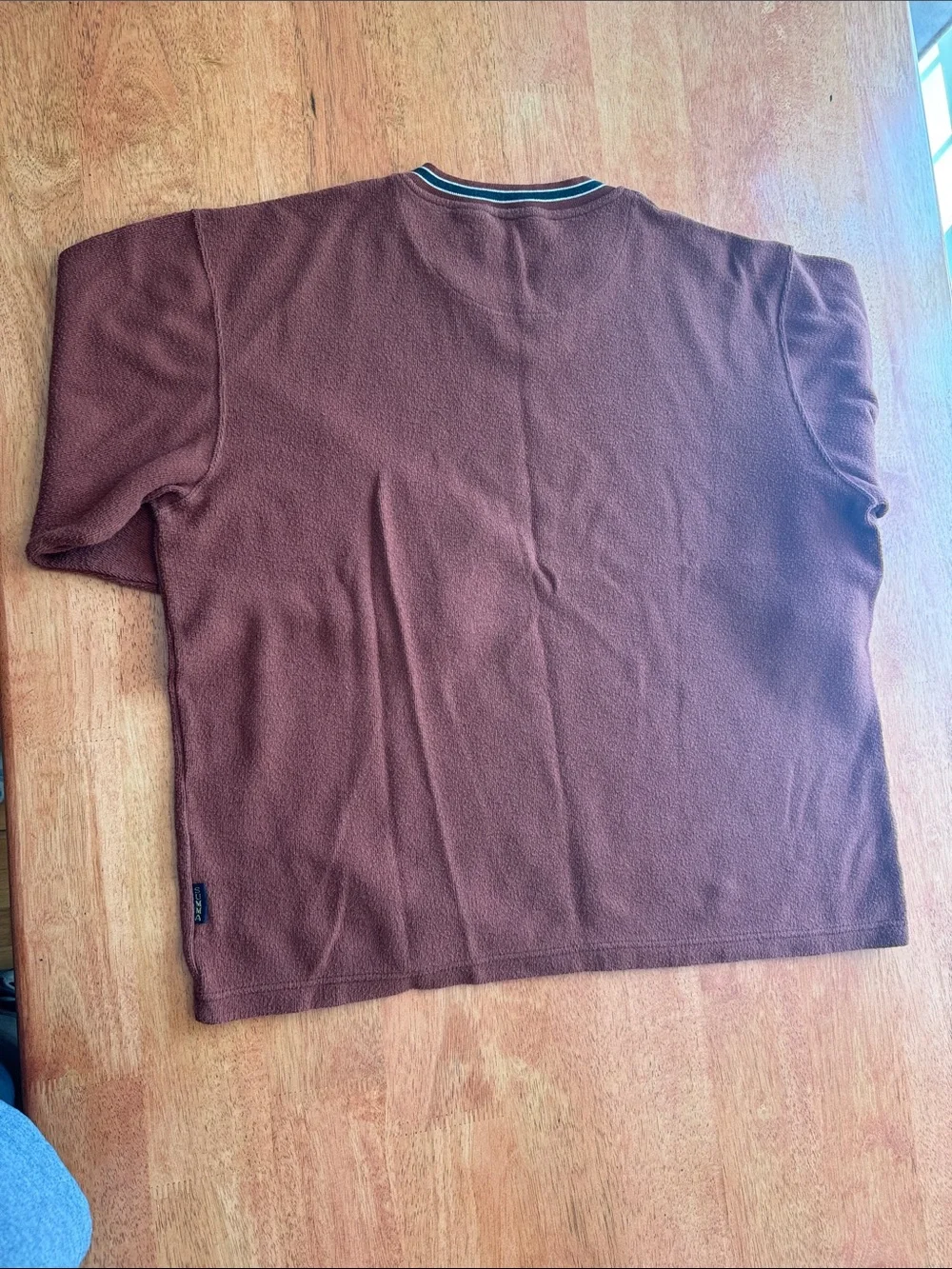 Summa Men’s XL Burnt Orange V-Neck Sweater - Men's Classic Pullover